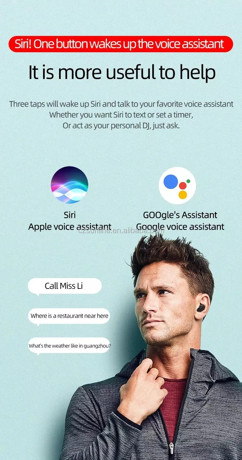 SUNLINE 1:1 A6S wireless earbuds for red xiaomi airdots DSP Active Noise Cancellation Wireless 5.0 airdots 4-5 hour play time - ANKUX.COM