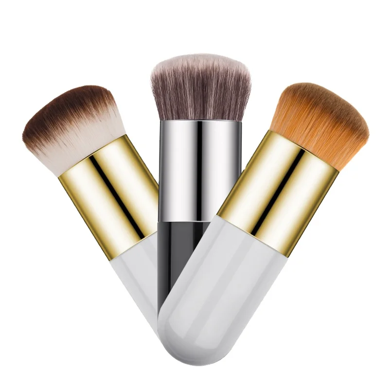 

Xiaopangdun Foundation Brush Beauty Tools Round Head Silver Foundation Brush