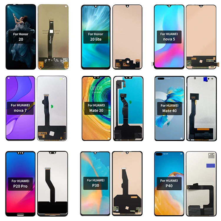 

Mobile phone Lcds for huawei mate 10 20 30 pro original display phone lcd screen for huawei p20 p30 p40 pro y8 y9 y9s