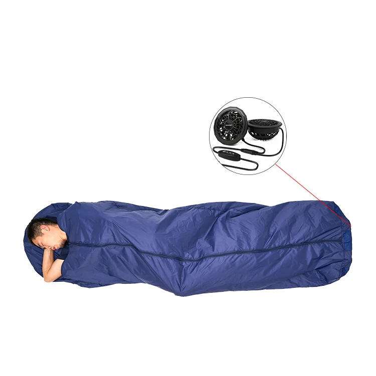 

Summer Two Fan Cooling Light Weight Queen Size Long Lay Bag Sleeping