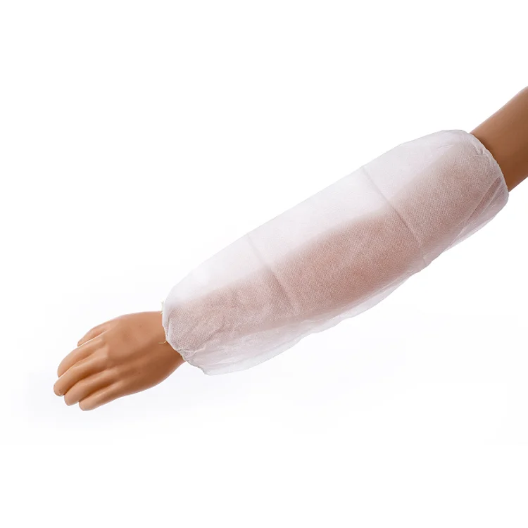 
Factory Direct Sale Blue Disposable Waterproof Non Woven Fabric Sleeve Cover 