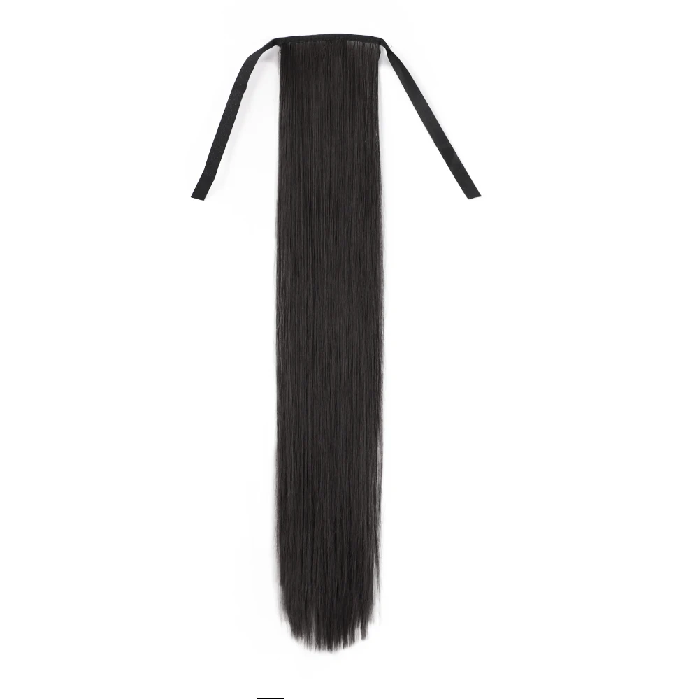 

Aisi Hair Multi Color Long Straight Bandage Synthetic Ponytail Heat Resistant Fiber Hairpiece Clip In Hair Extension For Women