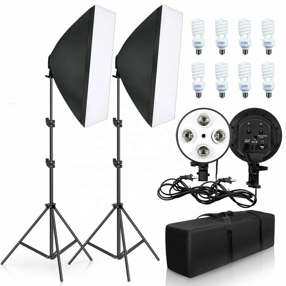 

The Whole Set Softbox Lighting Kit Photo Studio Softbox Kit