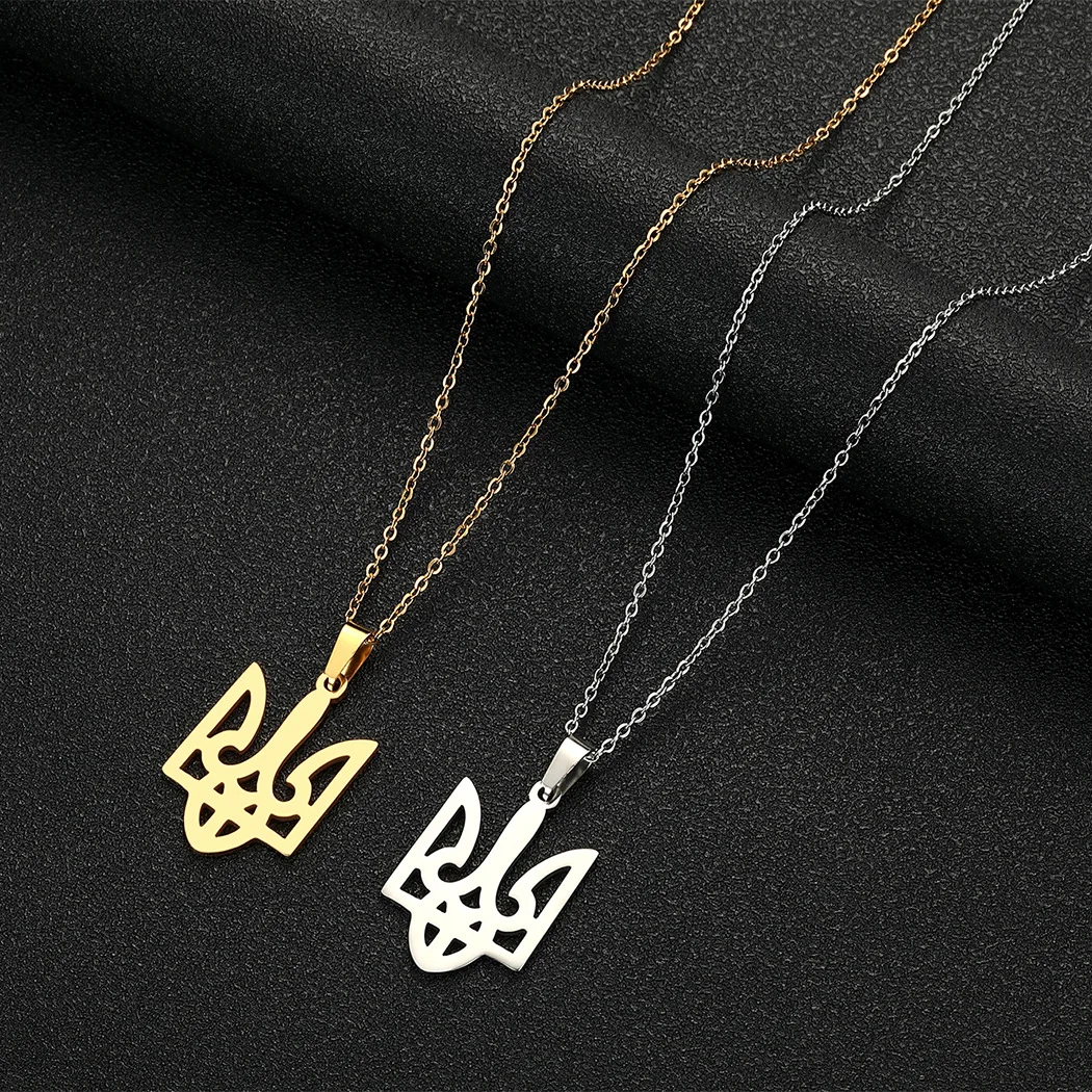 

Stainless steel Wholesale Ukrainian Jewelry Pendant Necklace for Women Girls Men