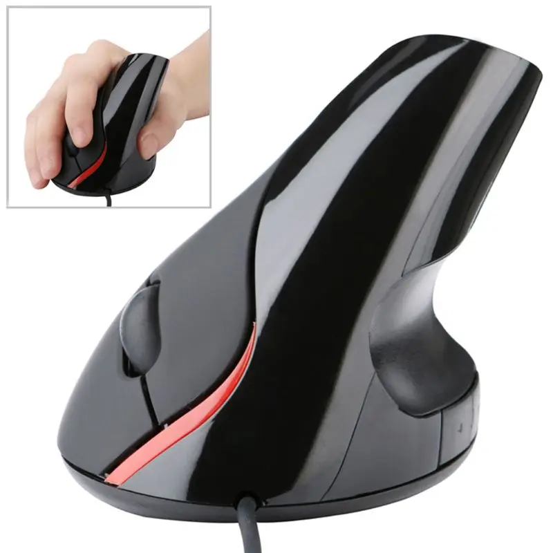 

2022 droship new hot selling Ergonomic Design USB wired Vertical 2.0 Optical Mouse Wrist Healing For Computer PC Laptop
