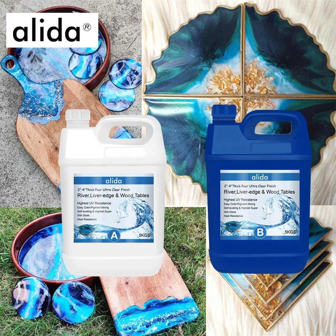 Non Toxic 21 Crystal Clear Teak Epoxy Resin For Casting Wood Table Bar Top Ab Glue Buy Bar
