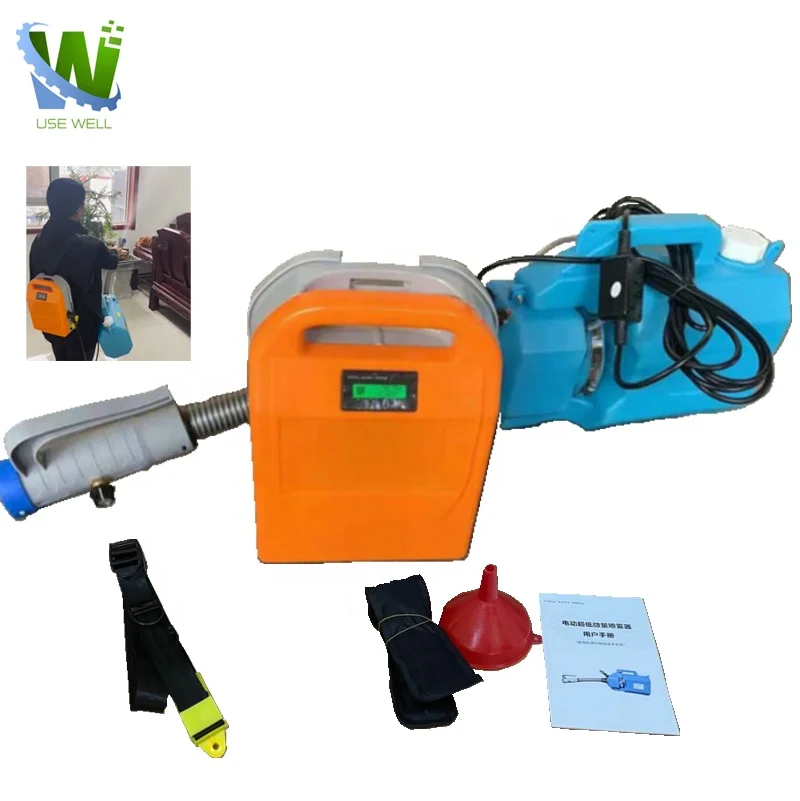 

Handheld battery operated pesticide disinfectant sprayer atomizer ulv fogger agriculture backpack mosquito fumigation machine