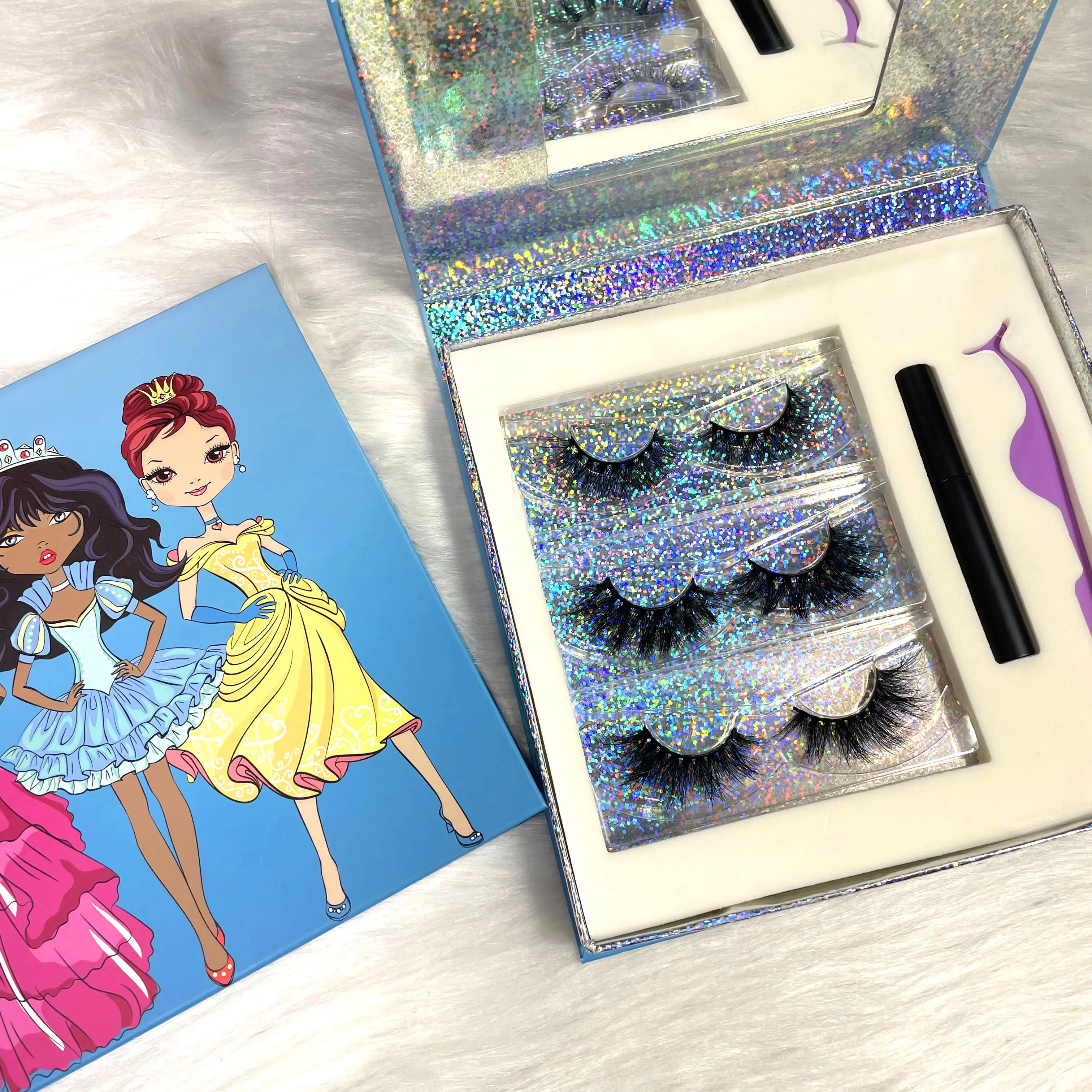 

eyelash vendor mink eyelashes mink lashes3d wholesale 25mm mink lashes lash lift kit with custom paper box packaging, Natural black