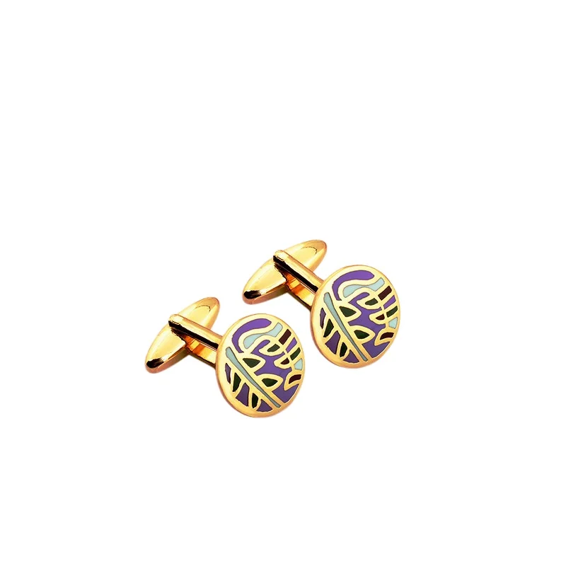 

Classical Gift Set Cufflinks Men Custom Bulk Metal Gold Silver Plated Enamel Cufflinks Manfacturer, Multi