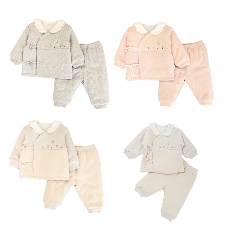 

Wholesale High Quality Pajamas Newborn Baby Clothes Organic Cotton Set