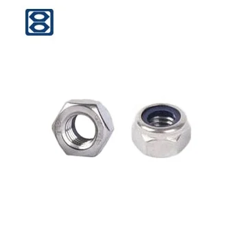 
Hardware fasteners metal carbon steel zinc galvanized nylon insert lock hex cap nylock nylok nut nuts DIN982 985 