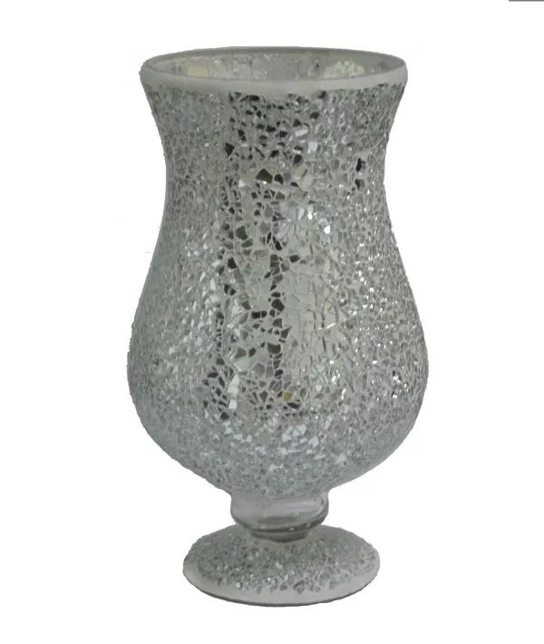 Tall Mirrored Glass Mosaic Vases With Decoration Buy Glass Mosaic