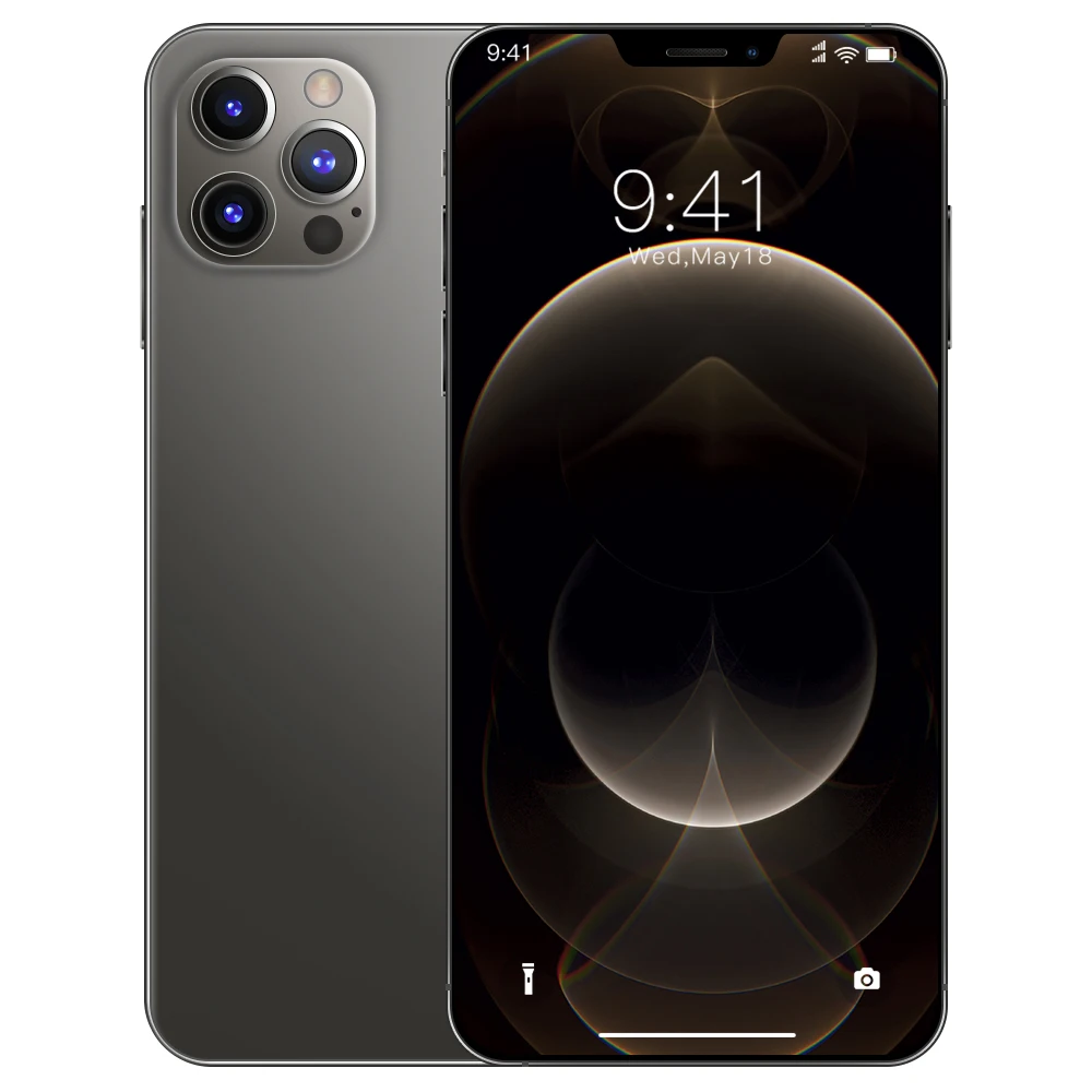 

2021 10 Core i12 pro max 6.7-inch OLED full-screen smart phone 12GB+512GB Face ID FM radio 5G mobile phone