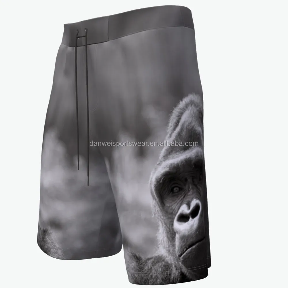 

gray short logo printing Double side Mesh pinstripe basketball shorts