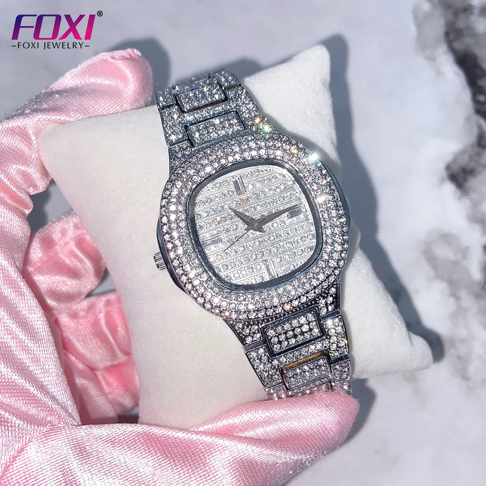 

Hot selling big brand fashion stainless steel inlaid diamond ladies' high-grade waterproof quartz watch