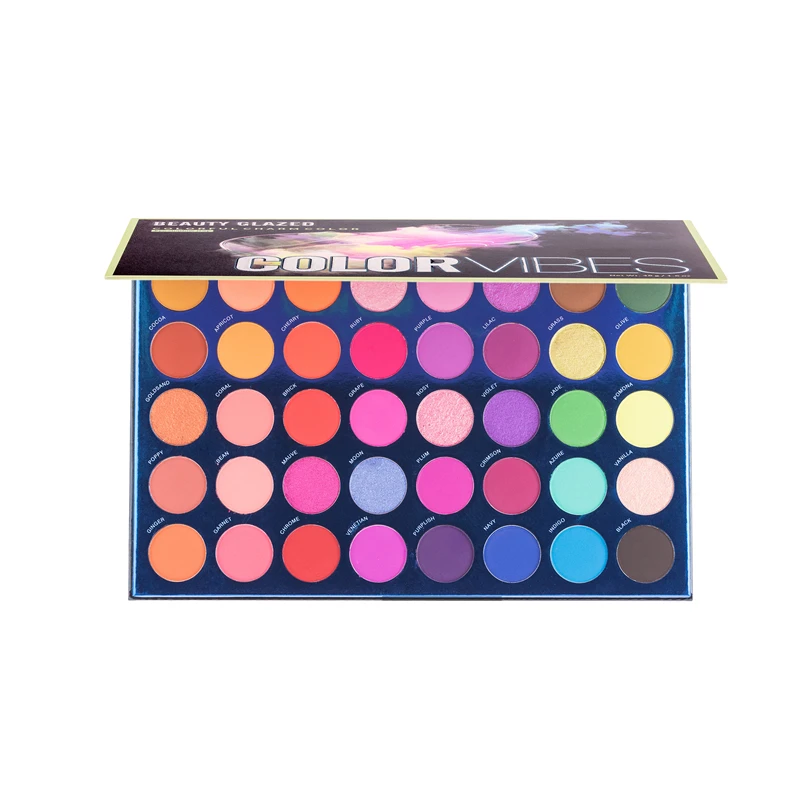 

Private Label Waterproof Makeup Eyeshadow Palette 40 Color Maquillaje Palette Shimmer Pigment Eye Shadow Glitter Make up Palette, 40 multi-colors