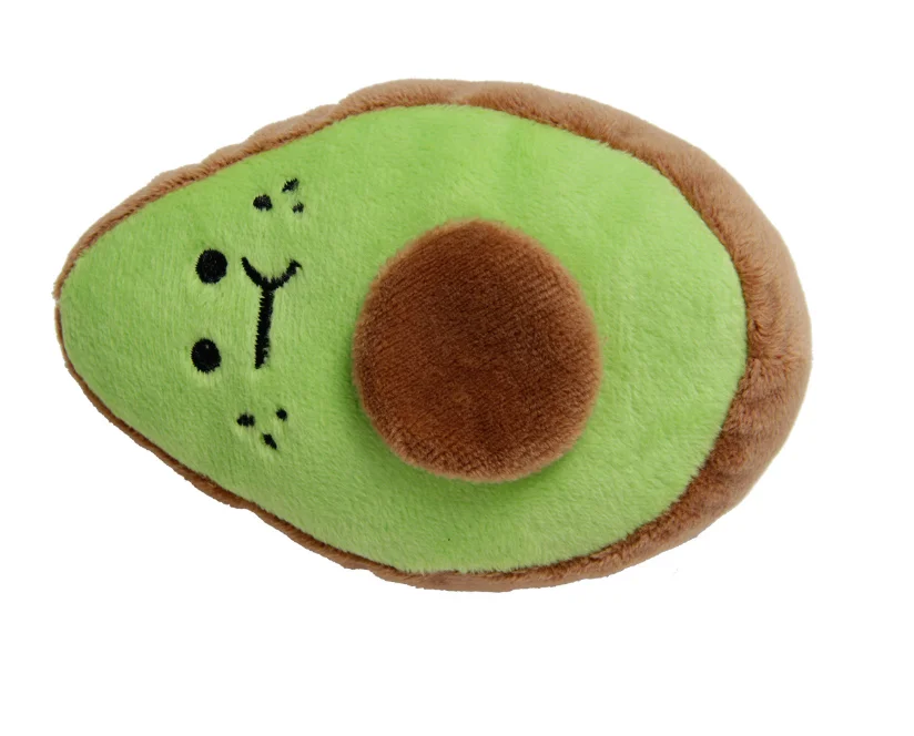 
Custom Dog Chew Toys Mini Various Fruits Pet Plush Squeak Toys for Chewer 