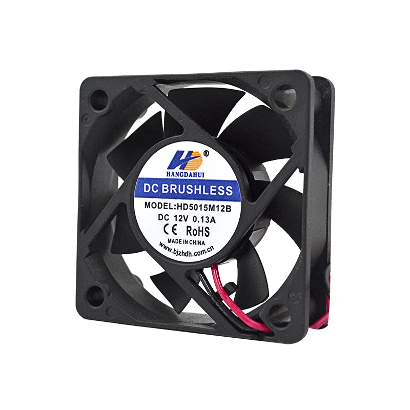 

case fan 5015 DC 12v 50X50X15 high speed fan 2PIN small cooling unit cpu cooler cooling fan