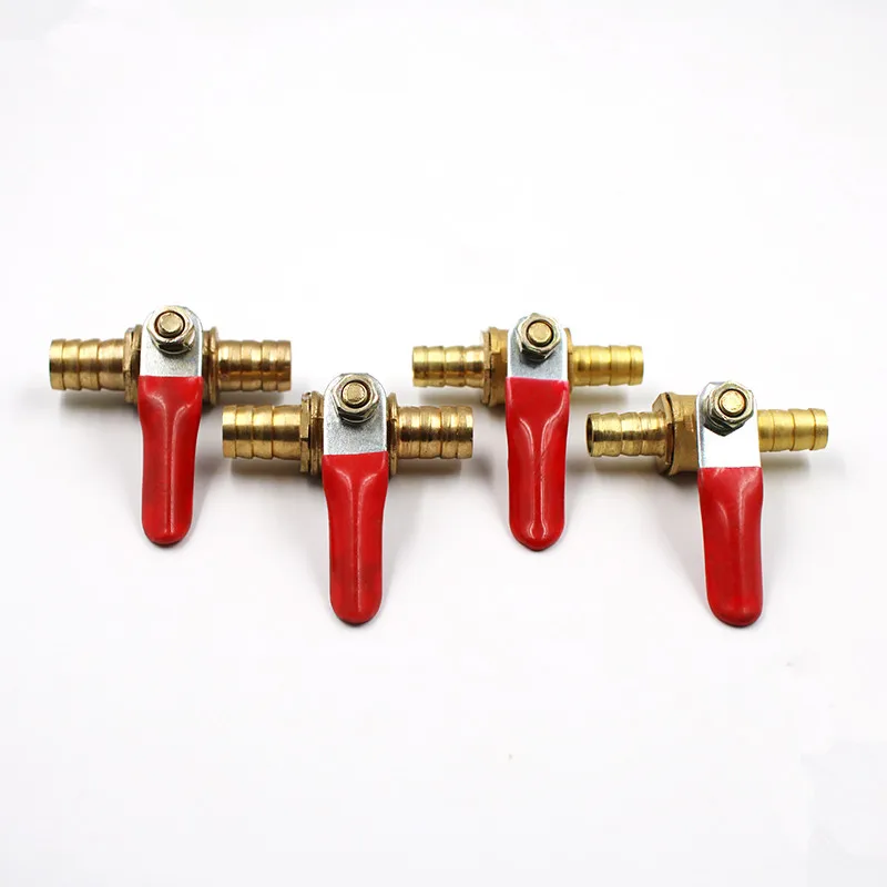 

Hose Barb Inline Brass Water Oil Air Gas Fuel Line Shutoff Ball Valve Pipe Fittings