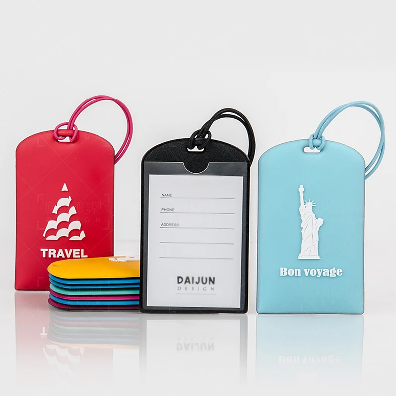 

Best Selling Products 2020 In Usa Amazon Travel Holder Luggage Bag Identifier Card,Softt PVC Fashion Luggage Tag, Various color