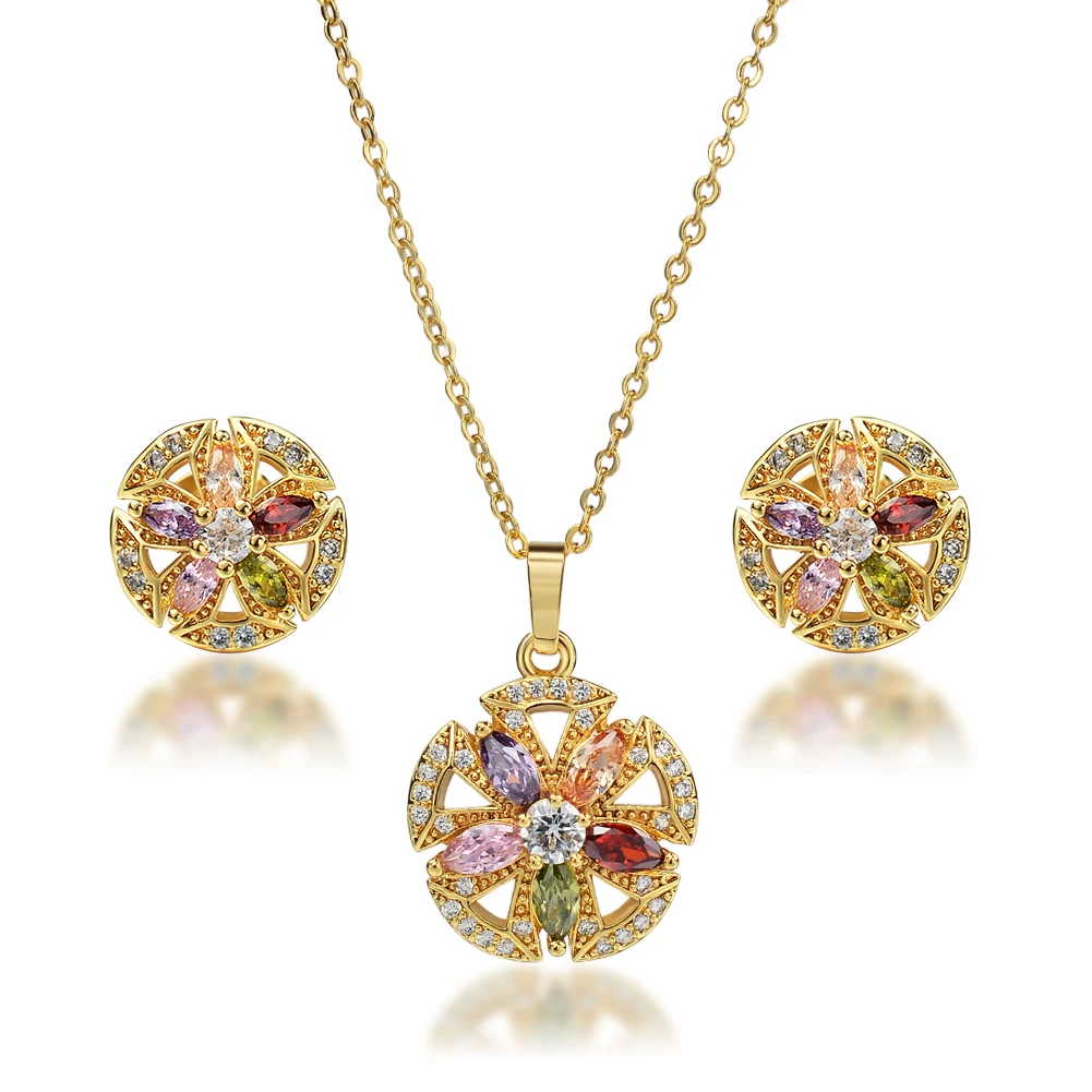 

50% Discount Bridal Party Weddings Brass Zricon Jewelry Sets For Jewelry