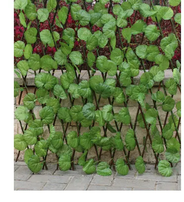 
1.2M Can stretch artificial garden plant fence Wholesale green ivy trellis artificial fence 