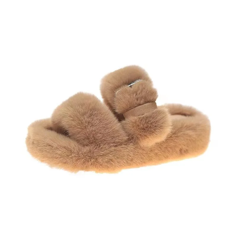 

2021 Hot Sale Ladies Fur Slippers Fur Slides Women Fashion Fur Slippers