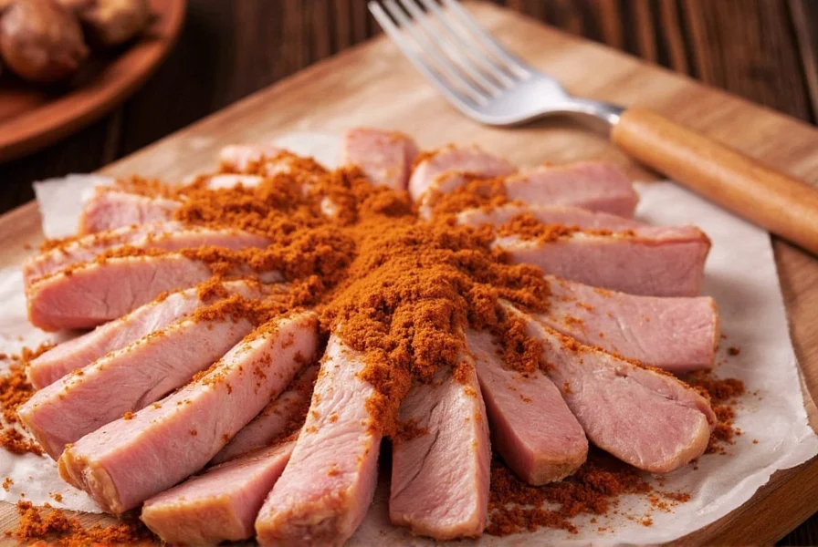 Diagram showing different cuts of pork