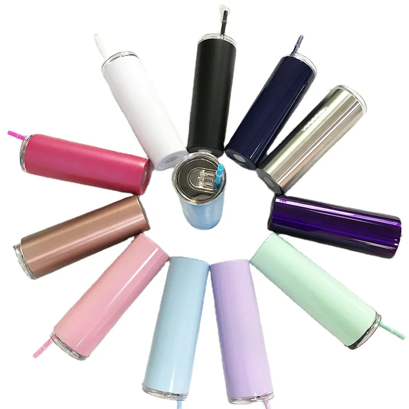 

20oz custom stainless steel insulated water bottle sublimation water bottle stainless steel sublimation blanks cup, Multicolor