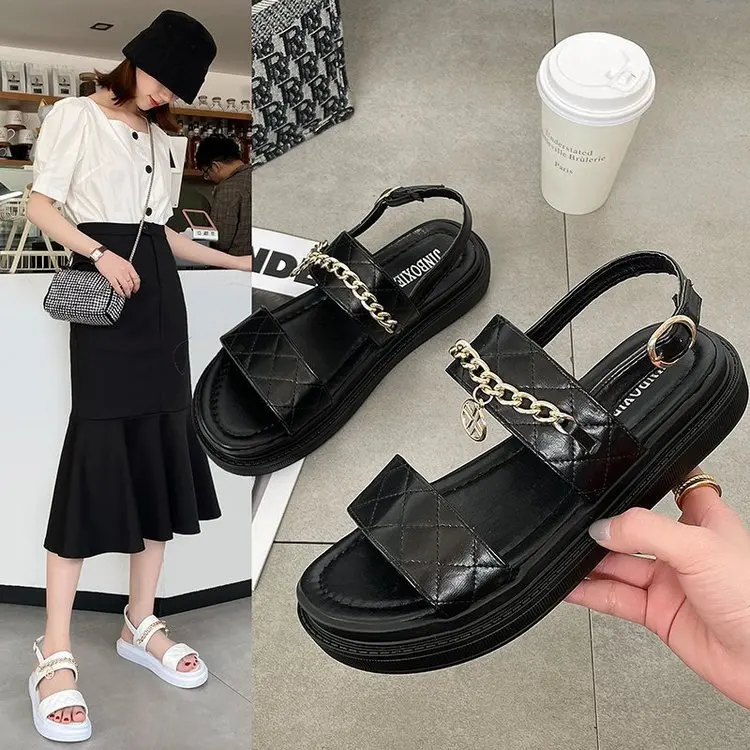 

Women Flip Flops Sandals 2021 New Fashion Casual House Shoes Wholesale Ladies Slide Footwear Sandals For Women Platform Slippers