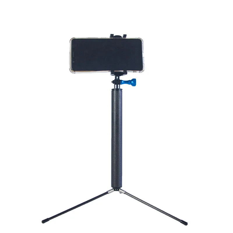 

Carbon fiber selfie stick tripod monopod for gropo cell phone, Black