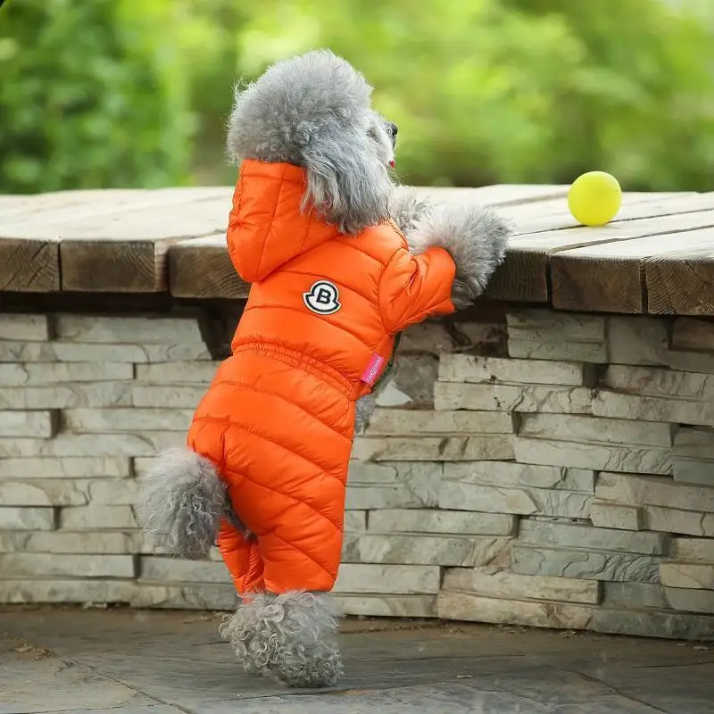 

Wholesale Windproof Down Padded Pet Warm Jacket Coat Dog clothes For puppy