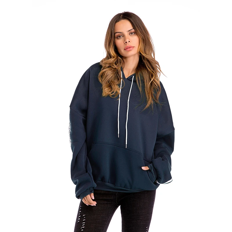 

Long Sleeves Unisex Solid Colores Fashion Women and Men Thick Hoodies with Kangaroo Pocket