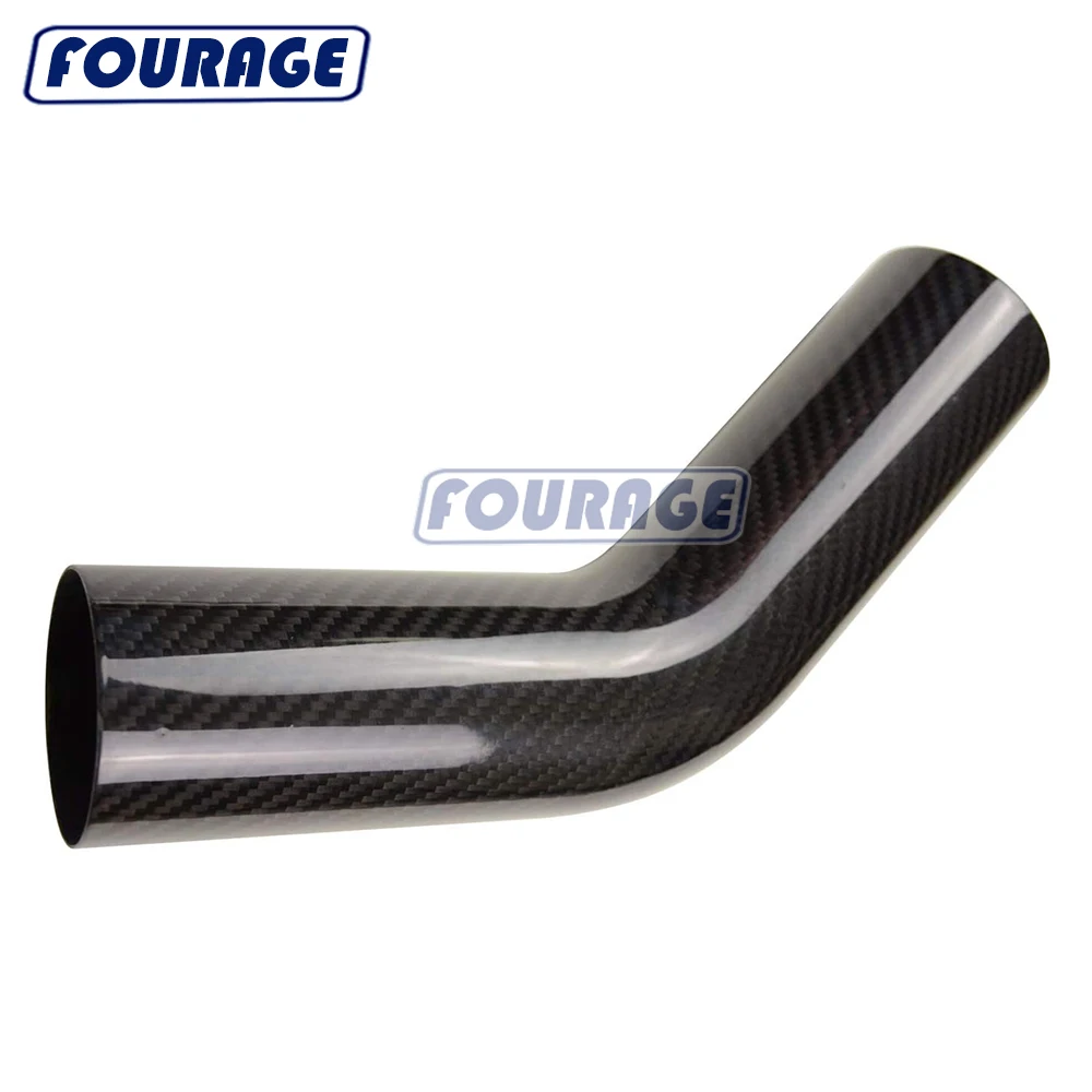 High Strength Real Carbon Fiber Bent Tube Straight 45 Degree 90 Degree