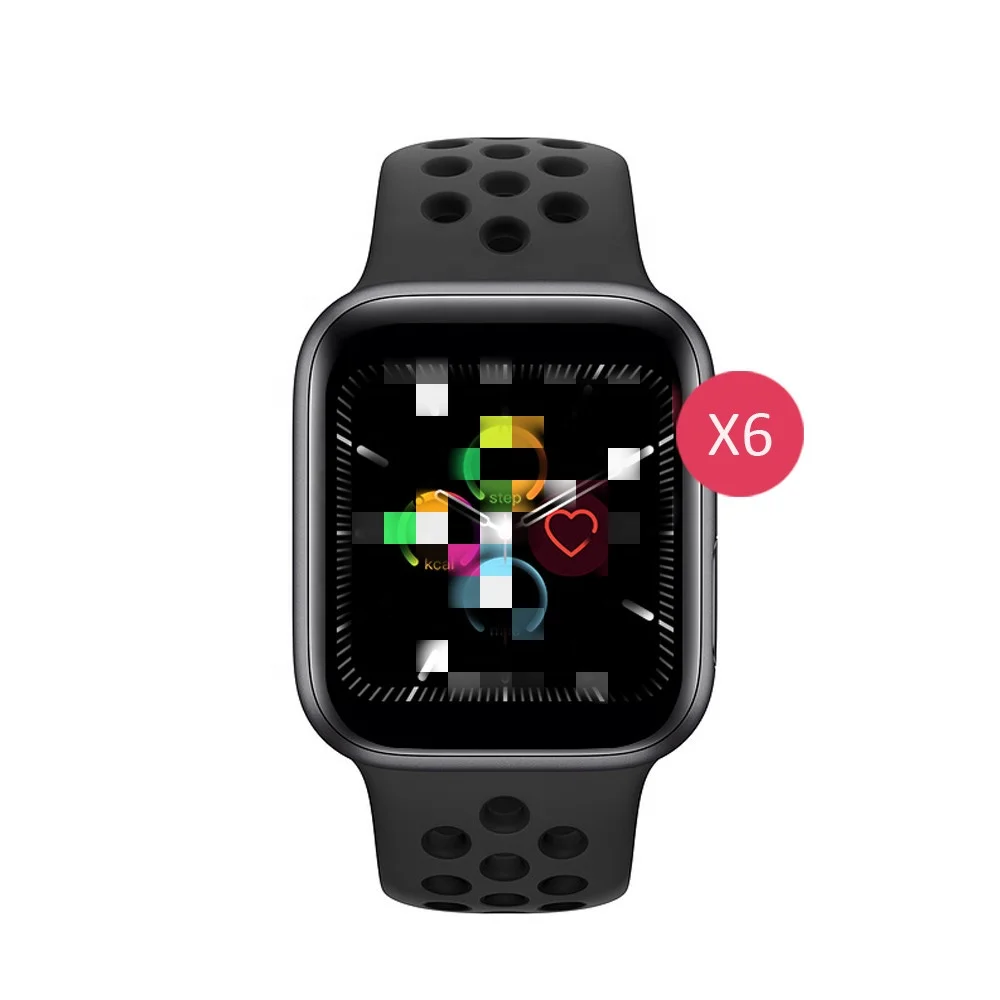 

New girls Multi-functional menu sport Smart Watch X6 waterproof Heart Rate Blood Pressure smartwatch phone For Ios Android, Black white pink