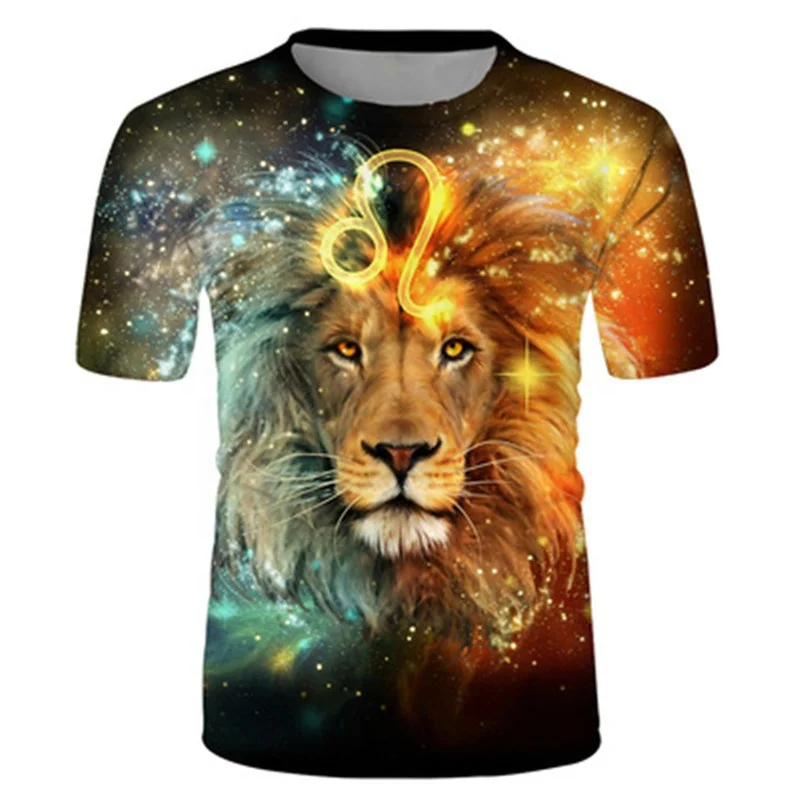 

Fashion 3D Printing Streetwear Popular Men's T-shirts, Black