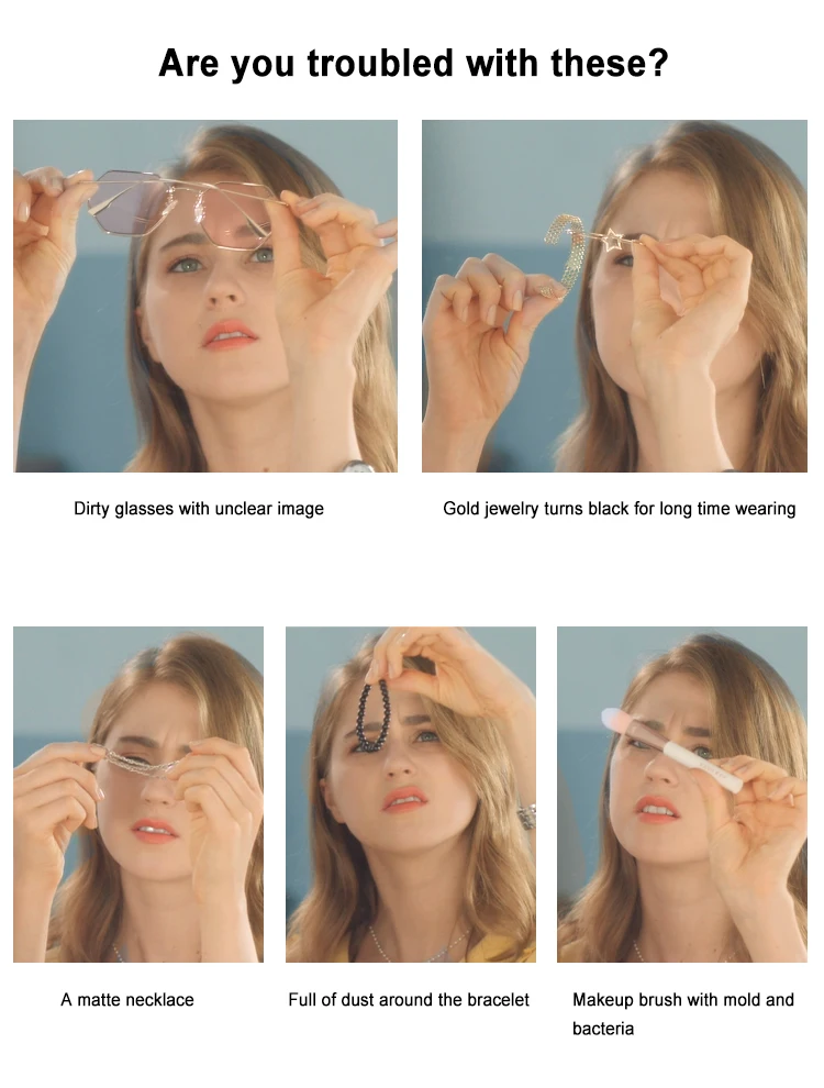 600ML High Frequency Ultrasonic Cleaner Waterproof Ultrasound Sonic Vibrator Cleaning Machine Jewelry Cleaner