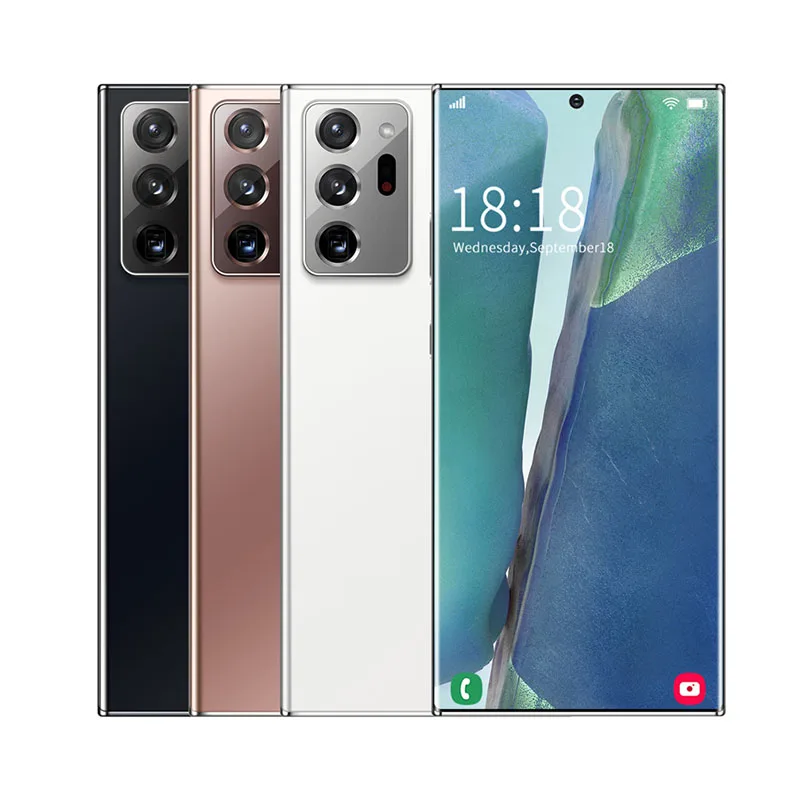 

Note 20Ultra best basic cellular cheap mobile phones android smartphone phone-android smart phones, Black white bronze