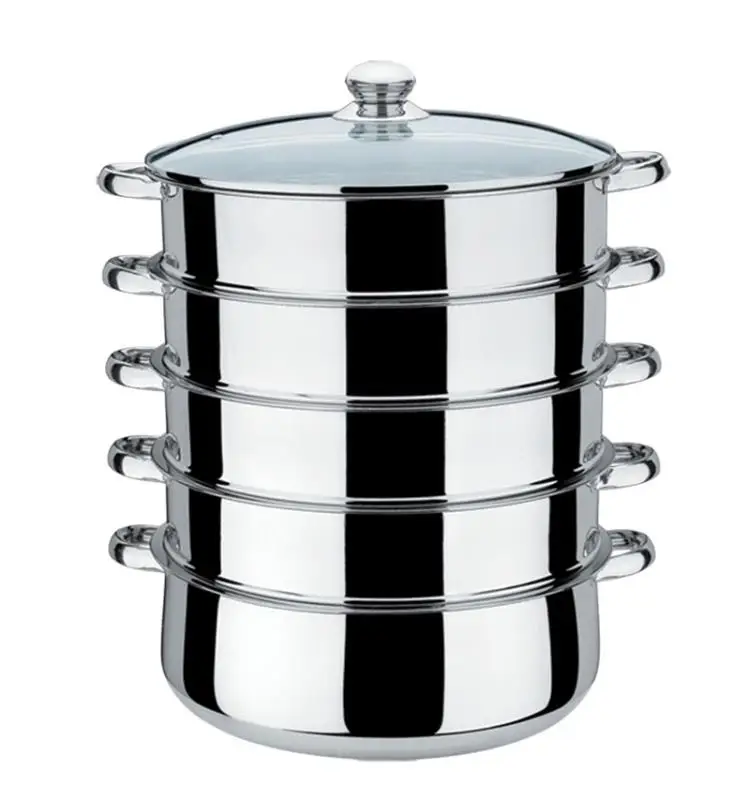 

5 layer Stainless steel steamer set cooking steamer pot cookware