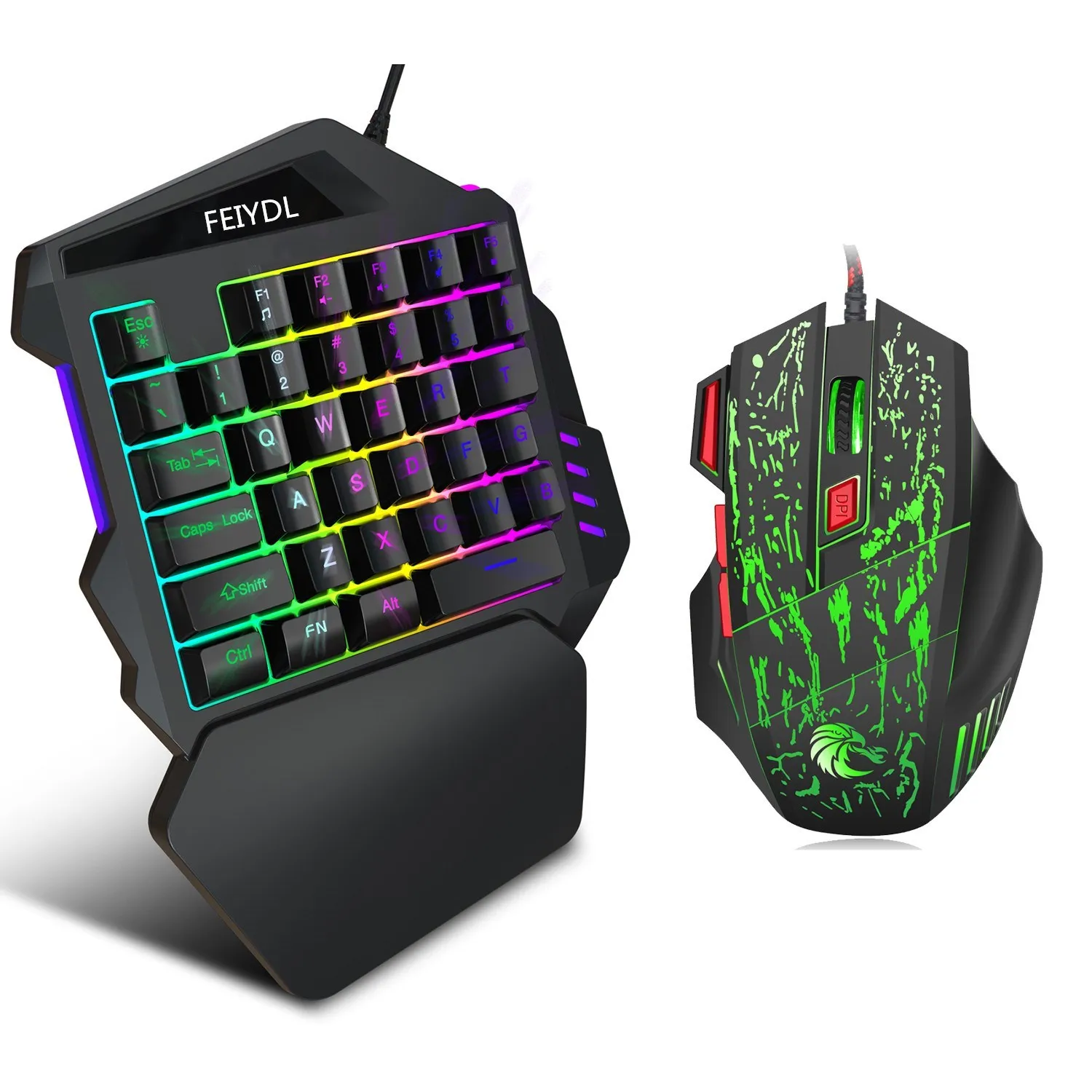 

wholesale wire smart keyboard +Mouse Single-handed Game Keyboard Laptop Game Controller for PUBG Keyboard