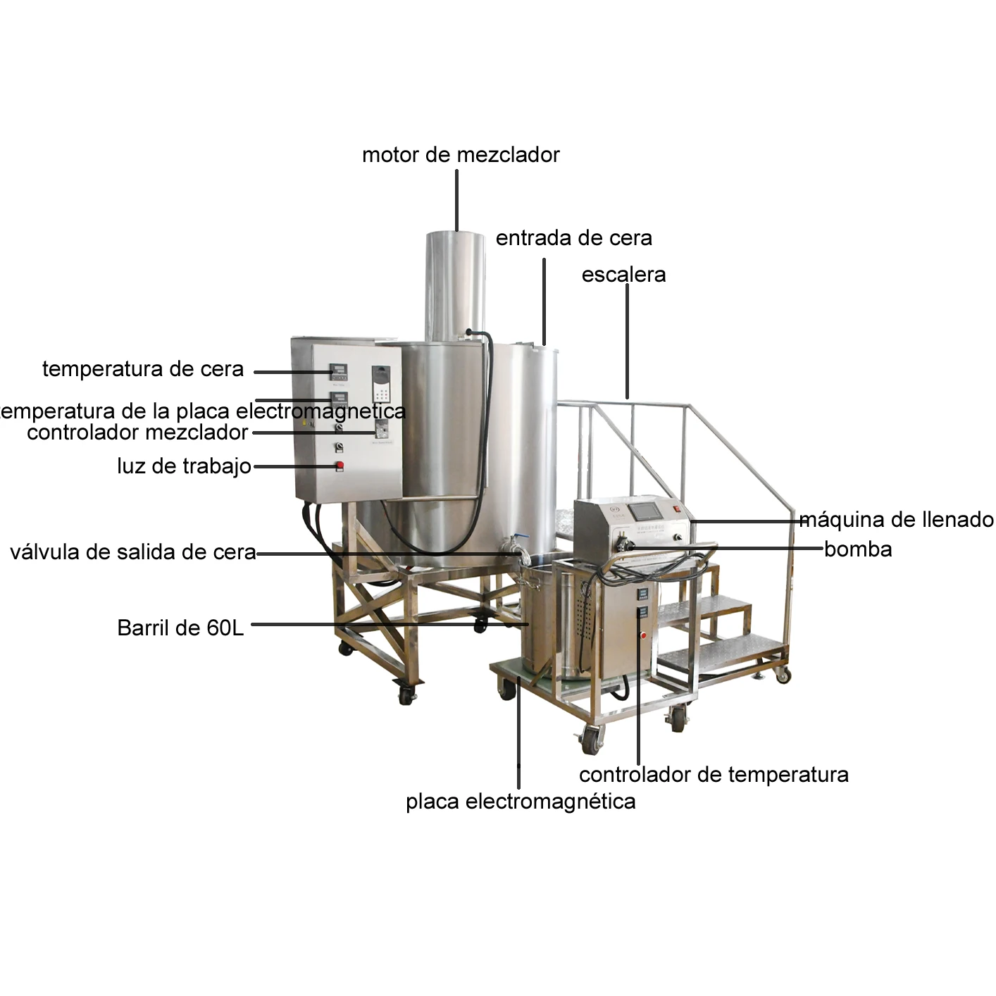 
UK Electric Commercial Soy Wax Melt Heat Candle Make Machine Kit High Efficiency Tank Price Popular 