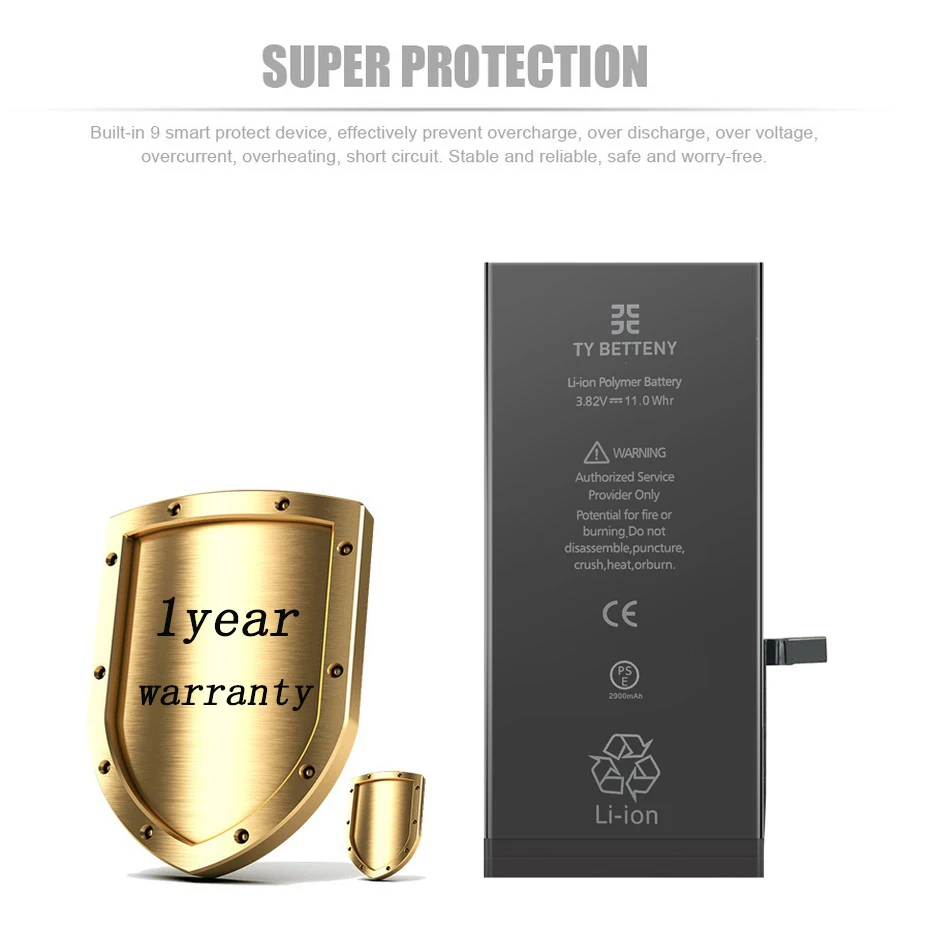 

Full Capacity OEM Mobile Phone Battery for iphone 7 plus 7P battery