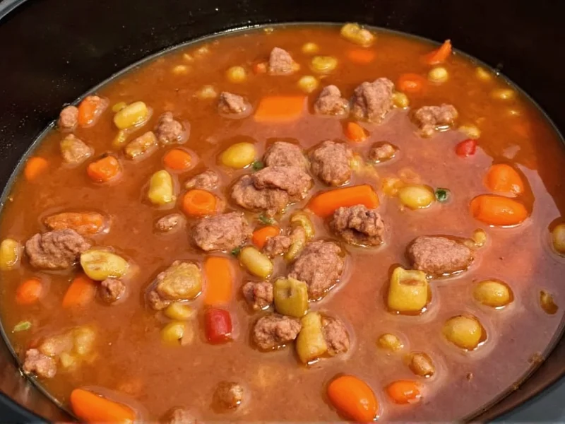 Perfect Hamburger Soup Crock Pot Recipe: Easy & Flavorful