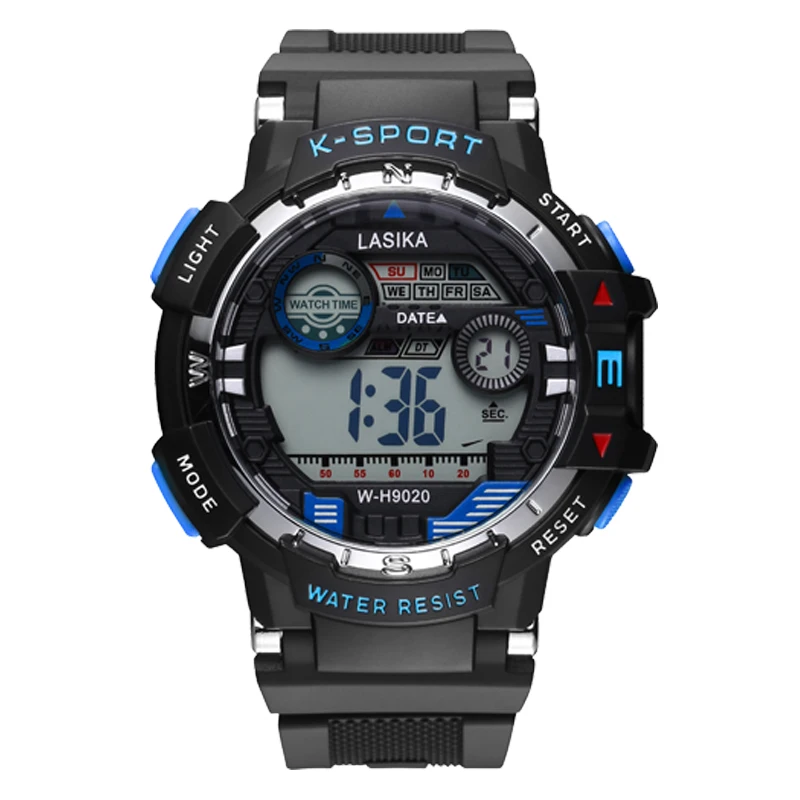 

LASIKA brand factory wholesale plastic electronic watches men's sports waterproof watches