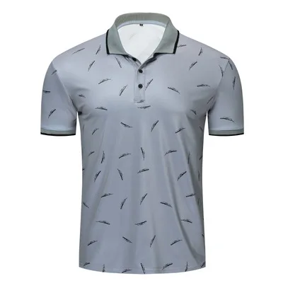

high quality sport short sleeves 100% cotton polo men t shirt, Silver or customized