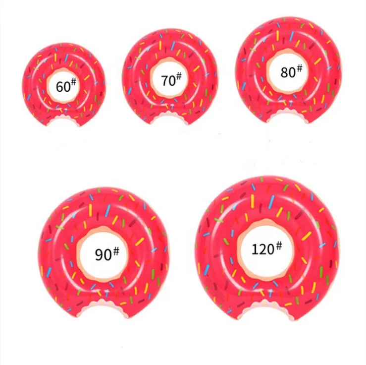 

Summer PVC Thicken Water Toy Life buoys Kids adult float Inflatable Swimming Rings, Pink,coffee