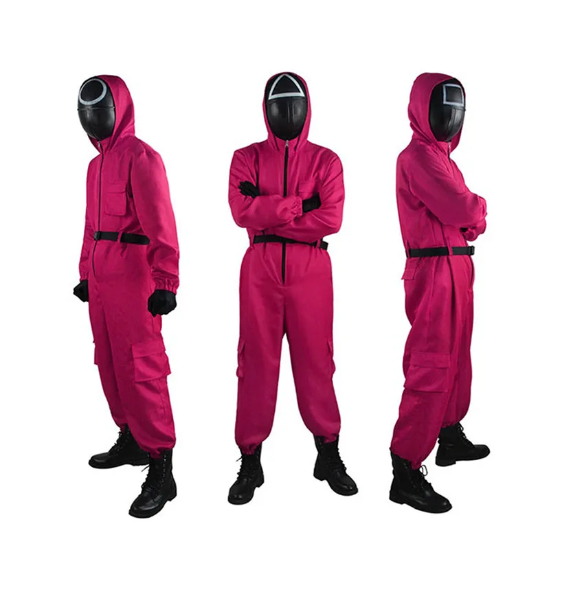

2021 Hot Product Korean Squid Tracksuit Jumpsuit Clothing Halloween Cosplay Suits Squid Costume
