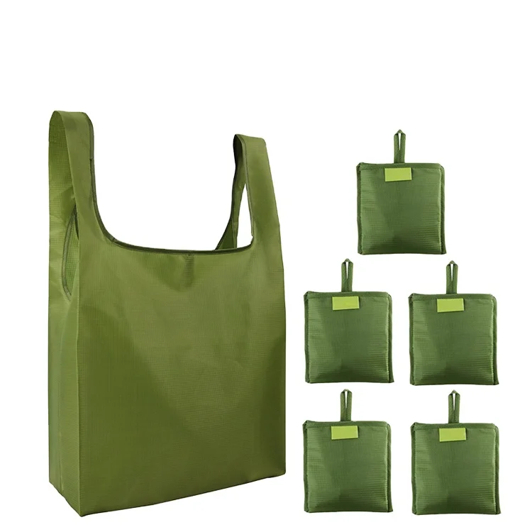 

wholesale price eco friendly t-shirt fashion style promotional foldable thick nylon shopping bag