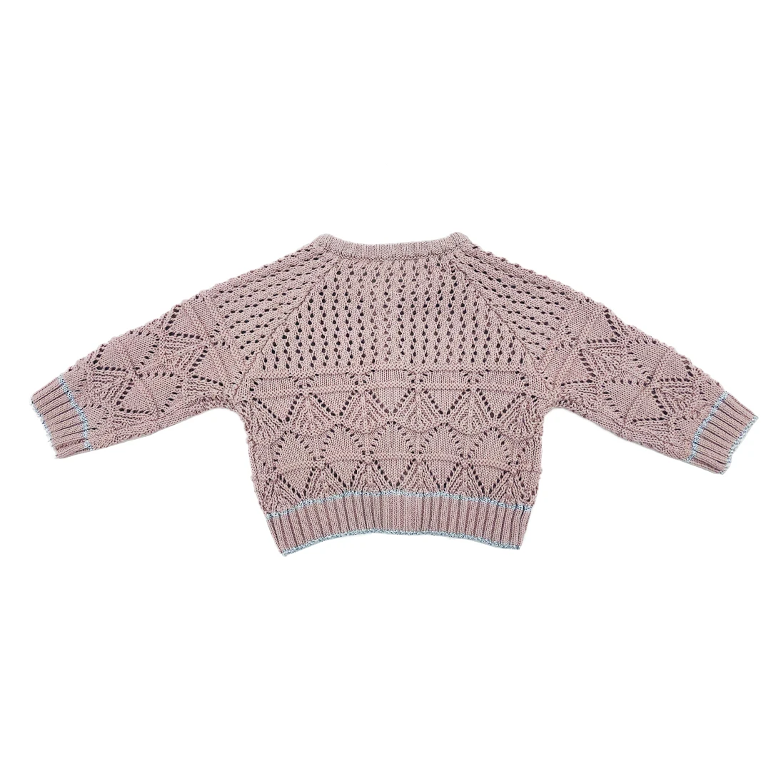 
Factory ODM cable knitted cardigan kids sweater baby girl cardigan 