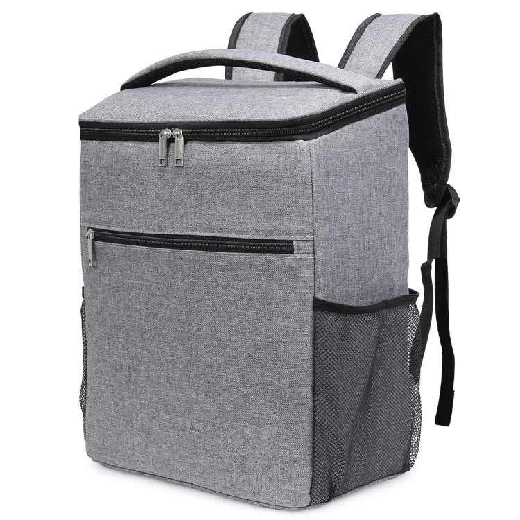 

Reusable insulated insulation bag beach backpack camping barbecue insulation bag backpack food insulation 24 liters 30 cans gray, Gray, black, pink, blue, red etc ,can be customized